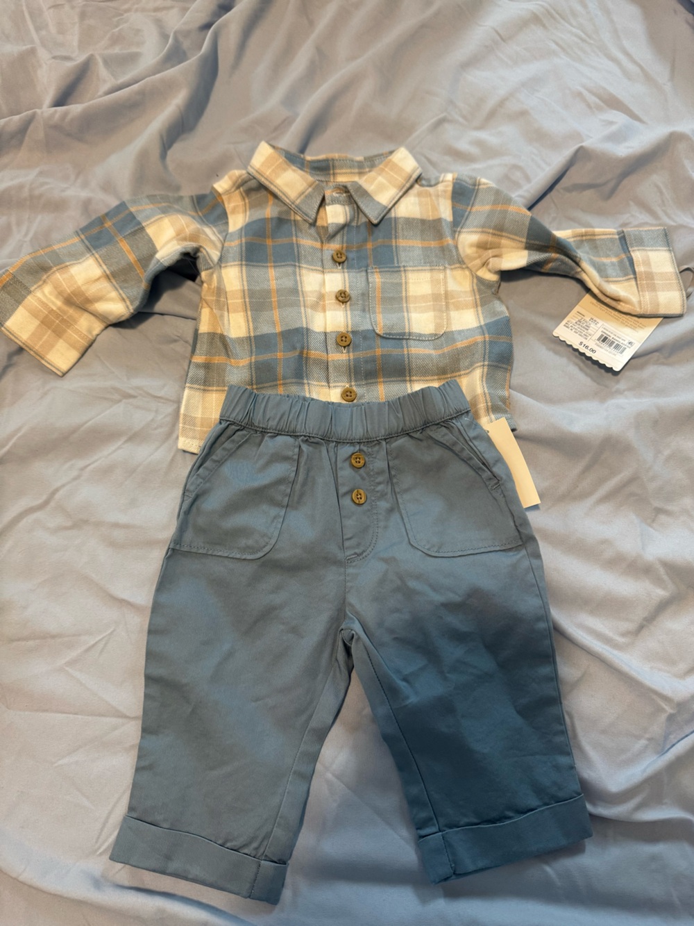 Carter's Blue Elastic-Waist Joggers for Kids